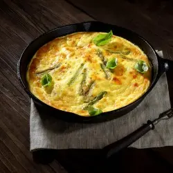 Tortilla pónairí agus rís